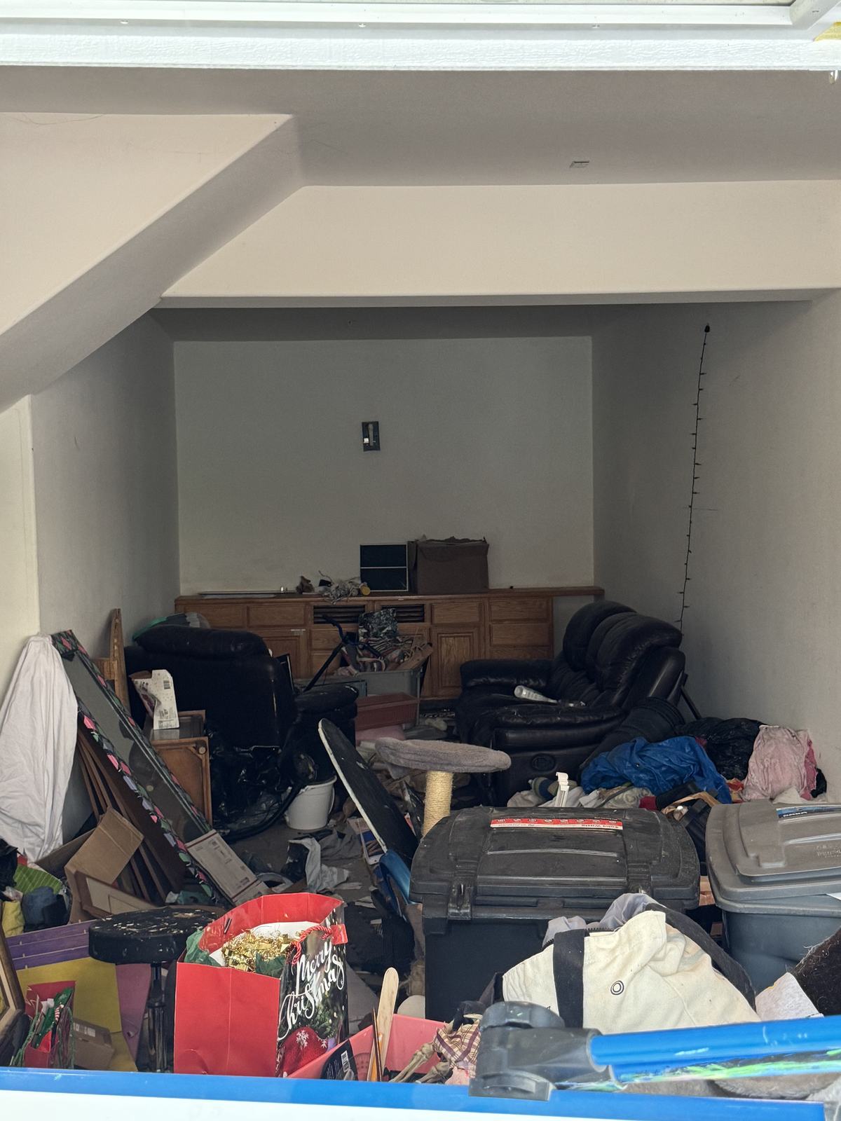 Furniture removal in Temecula Valley — household furniture staged for Junk Corral haul-away