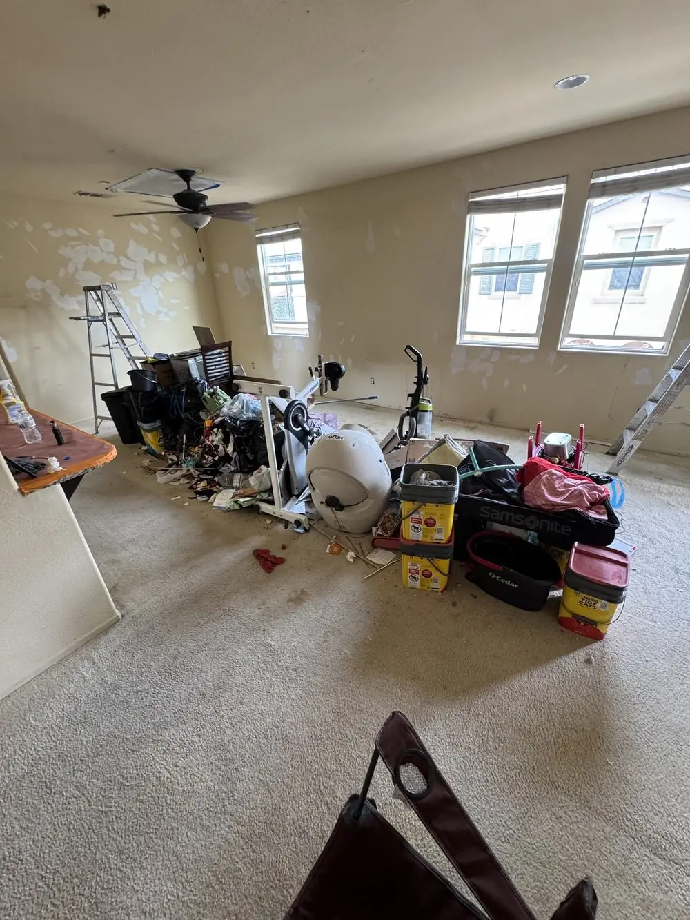 Before room cleanout